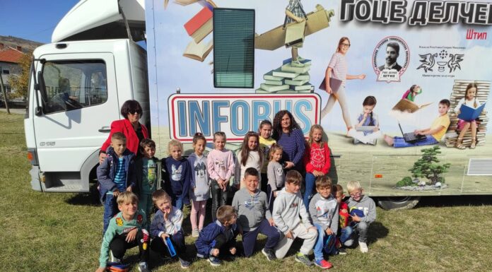 Инфобус, Работилница -Месец на книгата,,Да читаме и сонуваме со отворени очи “(I, II, III oдделение, ПОУ Три Чешми)